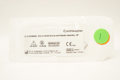 Smith&Nephew (1) Ultrabraid, (#2) Co-Braid Stre and Ndle Assembly 38inch